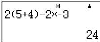 CASIO FX-500ES - ■ Inputting a Calculation Expression Using Standard Format - 2