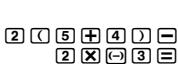 CASIO FX-500ES - ■ Inputting a Calculation Expression Using Standard Format - 1