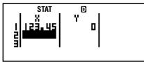 CASIO FX-500ES - Rules for Inputting Sample Data on the STAT Editor Screen - 5