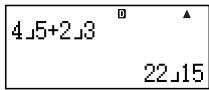 4,5+2,3 22,15