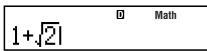 1+√2| D Math