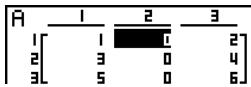 CASIO FX-9860GSD - - To insert a column - 4