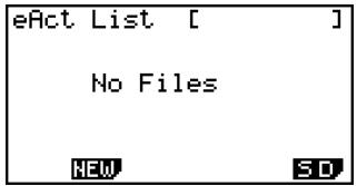 CASIO FX-9860GSD - ■ Using the e·ACT Mode - 1