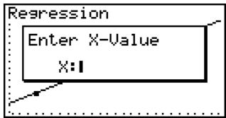 CASIO FX-9860GSD - - Estimated Value Calculation for Regression Graphs - 1