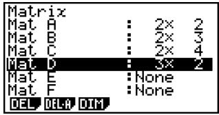 CASIO FX-9860GSD - - Deleting Matrices - 1