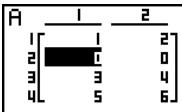 CASIO FX-9860GSD - - To insert a row - 4