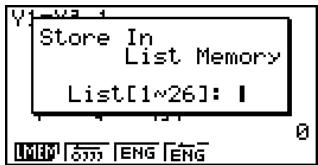 CASIO FX-9860GSD - ■ Inputting Scientific Calculations into a List - 3