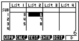 CASIO FX-9860GSD - - To batch input a series of values - 4