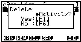 CASIO FX-9860GSD - - To delete a file - 1