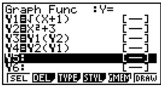 CASIO FX-9860GSD - - To store a parametric function \*2 - 3