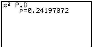 CASIO FX-9860GSD - - ^2 Probability Density - 3