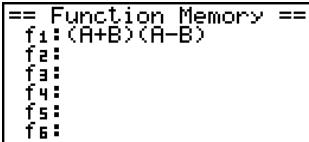 CASIO FX-9860GSD - - To display a list of available functions - 2