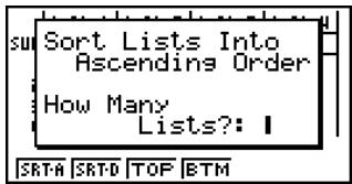 CASIO FX-9860GSD - Ascending order - 1
