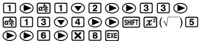 CASIO FX-9860GSD - - To input cell values - 2