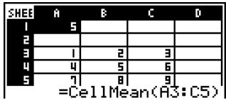 CASIO FX-9860GSD - - CellMean( - 1