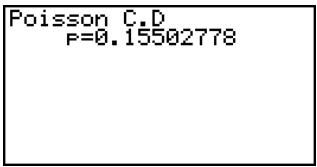 CASIO FX-9860GSD - - Poisson Cumulative Density - 3