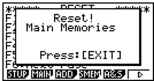 CASIO FX-9860GSD - 11-4 Reset - 5