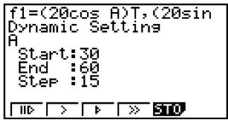 CASIO FX-9860GSD - ■ Adjusting the Dynamic Graph Speed - 1