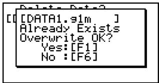 CASIO FX-9860GSD - Overwrite check - 1