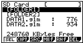 CASIO FX-9860GSD - ■ Memory Information Screen - 3