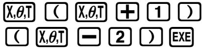 CASIO FX-9860GSD - Example 1: To graph Y = X(X + 1)(X - 2) - 2