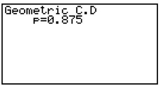 CASIO FX-9860GSD - - Geometric Cumulative Density - 3