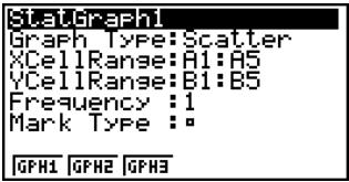 CASIO FX-9860GSD - • To graph statistical data - 3