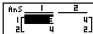 CASIO FX-9860GSD - - Matrix Arithmetic Operations - 2