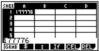 CASIO FX-9860GSD - ■ Basic Cell Data Input - 3