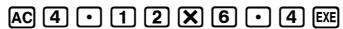 CASIO FX-9860GSD - Example 1 To perform the following two calculations - 1