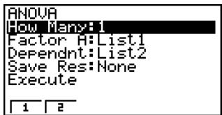 CASIO FX-9860GSD - ANOVA - 1