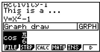CASIO FX-9860GSD - - To delete a line or strip - 3