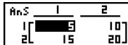 CASIO FX-9860GSD - - Matrix Arithmetic Operations - 4