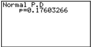 CASIO FX-9860GSD - - Normal Probability Density - 2