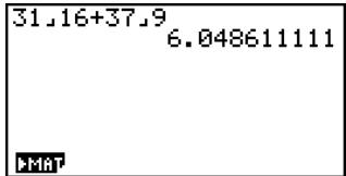 CASIO FX-9860GSD - Converting a Fraction to Its Decimal Equivalent - 1