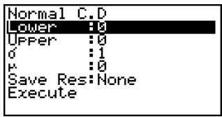 CASIO FX-9860GSD - - Normal Distribution Probability - 1