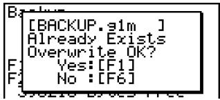 CASIO FX-9860GSD - - To back up main memory data - 6