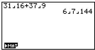 CASIO FX-9860GSD - Converting an Improper Fraction to a Mixed Fraction - 1