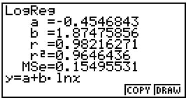 CASIO FX-9860GSD - Result Screen - 1