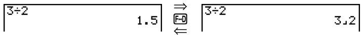 CASIO FX-9860GSD - Switching between fraction and decimal format - 1