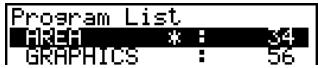 CASIO FX-9860GSD - Example To create a program file under the name AREA and protect it with the password CASIO - 3