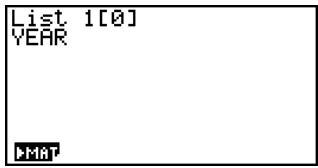 CASIO FX-9860GSD - - To name a list - 5