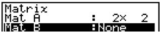 CASIO FX-9860GSD - - To specify the dimensions (size) of a matrix - 2