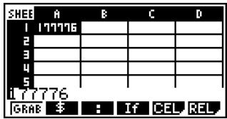 CASIO FX-9860GSD - Press F2 (EDIT) F3 (CELL). - 1