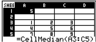 CASIO FX-9860GSD - - CellMedian( - 1