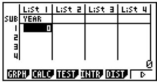 CASIO FX-9860GSD - - To name a list - 3