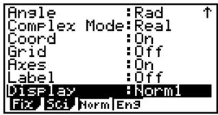 CASIO FX-9860GSD - - To change a mode setup - 2