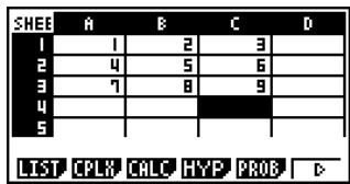 CASIO FX-9860GSD - ■ Saving Spreadsheet Data to File Memory - 1