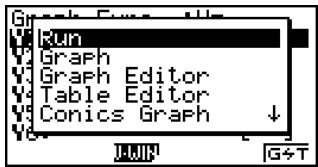 CASIO FX-9860GSD - - To toggle between the eActivity workspace screen and the application screen called up from a strip - 3