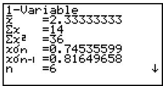 CASIO FX-9860GSD - ■ Performing Statistical Calculations - 1